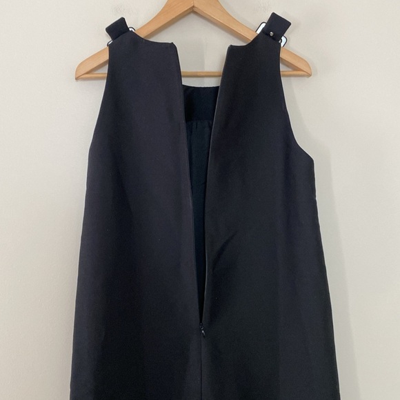 Valeska Valentina Jasso Collado w/ Fabrique Caspian Buckle Dress Wool Silk Blend - Picture 9 of 16